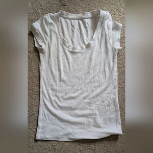 a new day White Ribbed Scoop Neck Tank Top